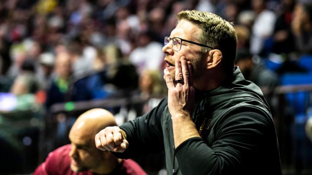 Brandon Eggum coaches Gophers